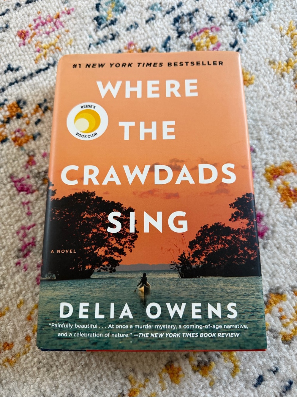 Where the Crawdads Sing by Delia Owens - Orange & Teal Hardcover